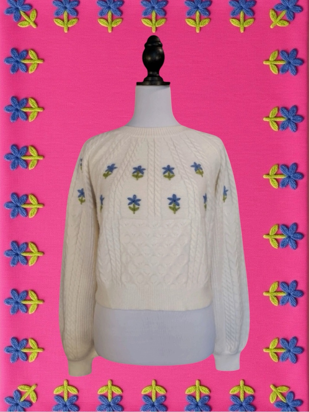 Cider Retro Kitschy Cottagecore Grandmacore Coquette Eclectic Grandpa Sweater XL